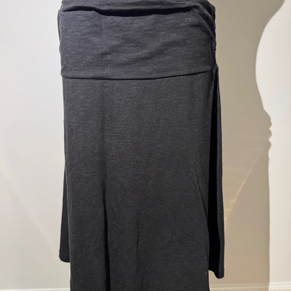 Toad & Co, Chaka pull-on Skirt, Black, Size M